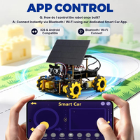 ACEBOTT - Juego de Coches Robóticos Solares para Educación STEM, Hecho en China, ESP32 4WD, Kit de Robots Educativos para Niños, Aprendizaje de Programación en Python, Compatible con Arduino