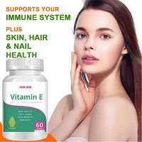 Capsules de Vitamine E Bio en Gélules Molles, Supplément Capillaire 400 UI, Huile de Vitamine E Halal, Capsules Molles Naturelles de Vitamine E pour Soins de la Peau