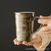 Tasse en porcelaine écologique de grande capacité tasse à café Style japonais bureau rétro ménage niche épaisse marque Yubin modèle 069