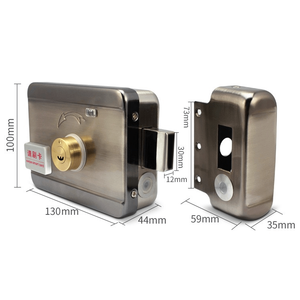 Smart <strong>Keyless</strong> <strong>Entry</strong> RFID Door <strong>Lock</strong> Electric Wood Iron <strong>Gates</strong> Polished Aluminum Alloy Finish Battery Operated Intelligent RIM <strong>Lock</strong> - Product Image 5