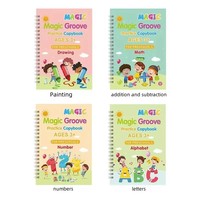 Livre de pratique de calligraphie et d'écriture pour enfants, avec stylo à eau pour l'apprentissage précoce de l'anglais, pour le contrôle du stylo, la peinture et le dessin