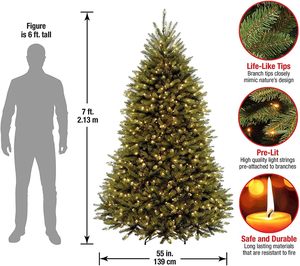 Luxury High Quality Eco-Friendly <b>Battery</b> <b>Operated</b> Outdoor Warm White LED Standing Green Large Spruce PVC Christmas Tree - Product Image 3