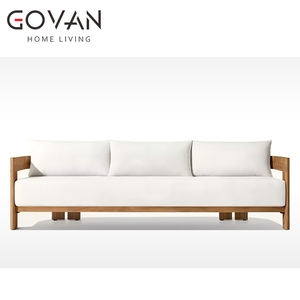 Conjunto <span class=keywords><strong>de</strong></span> Sofás <span class=keywords><strong>de</strong></span> Madera <span class=keywords><strong>de</strong></span> Teca Contemporáneos para Exteriores, para Jardín, Hotel o Casa <span class=keywords><strong>de</strong></span> Campo, Capacidad para <span class=keywords><strong>2</strong></span>/3/4 <span class=keywords><strong>Personas</strong></span> - Product Image 2