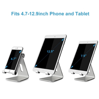 Support de téléphone pour tablette simple Support de support de tablette pour téléphone en métal en aluminium portable en stock