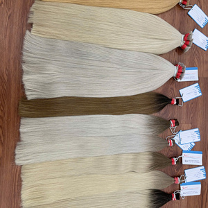 Extensiones de cabello Remy de alta calidad, hermosos colores, directo del proveedor de Vietnam, paquetes de cabello humano crudo - Product Image 4