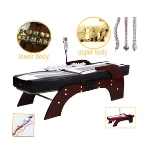 Harga Pabrik Korea Jauh Infrared Penggunaan Rumah Listrik Portabel Spa Chiropractic Turmaline Mat Terbaik Jade Roller Pijat Bed