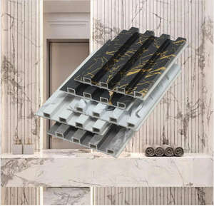 Wpc interno decorativo Pvc impiallacciatura di marmo pannello di parete con pannello laminato impermeabile ignifugo pannello di parete altri pannelli - Product Image 3