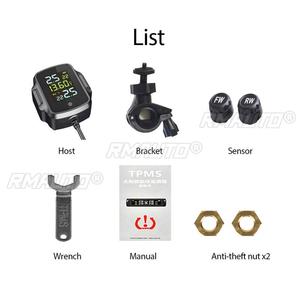 Système de surveillance de la pression des pneus de moto avec charge rapide USB QC 3.0, système d'alarme de température des pneus - Product Image 6