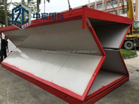 Casa Prefabbricata Monolivello Bianca Zhongchen, Unità Modulare Pieghevole e Mobile per Cantieri Edili