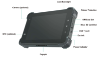 Tablet PC Industrial Android 12 de 7 Pulgadas al por Mayor, Qualcomm, Wi-Fi, 4G LTE, 4GB RAM, 64GB Memoria Interna, NFC, Quad Core, IP67