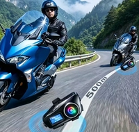 Casque de moto BRM en gros avec système d'intercom radio FM et écouteurs