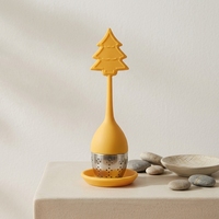 UJ-TI025 Infuseur à thé en silicone durable en forme de sapin de Noël