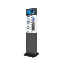 Y2 Power PL-AM08-Y2 Casillero de Carga Inteligente para Interiores con 10 Compartimentos, Pantalla Publicitaria, Servicio de Carga de Teléfonos Móviles PD20W, para Piso/Pared