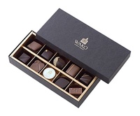 Venta al por mayor de lujo caja de barras de chocolate impreso embalaje de lujo para 4 piezas 6 piezas 12 piezas cajas de papel de dulces de chocolate