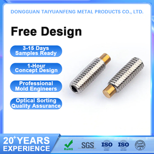 ISO M3 M5 M4 M6 M8 M10 M12 M16สแตนเลสเบ้าหกเหลี่ยมพร้อมสกรูชุดหัวสุนัขทองเหลือง - Product Image 1