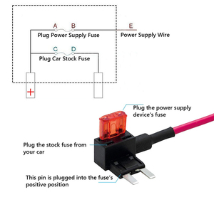 Tùy chỉnh 16awg tiêu chuẩn xe cầu chì ACU cầu chì tap cho ô tô 3A 5A 10A 15A tiêu chuẩn cầu chì thành phần - Product Image 4