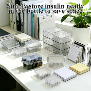 3ml <b>PET</b> Plastic Vaccine Bottle Box with Lid Recycled Materials Clear Packaging Embossing Custom Color - Product Image 4