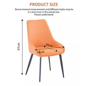 Sedia da Studio con <span class=keywords><strong>Angoli</strong></span> Arrotondati, Design Sicuro, Cuciture Resistenti, Superficie Anti-Usura, Sedia da Pranzo in Pelle PU - Product Image 2