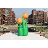 Fleurs de plantes gonflables personnalisées Aero, fleur publicitaire gonflable bon marché pour la décoration extérieure
