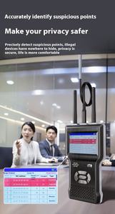 เครื่องตรวจจับป้องกันการสอดแนมอัจฉริยะแบบมืออาชีพเทคโนโลยีใหม่สัญญาณบรอดแบนด์การวิเคราะห์สัญญาณ RF + แม่เหล็ก + <span class=keywords><strong>WiFi</strong></span> การสแกนความเป็นส่วนตัวส่วนบุคคล - Product Image 3