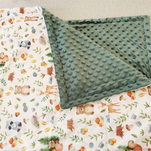 ผ้าห่อตัวเด็กทารกแบบสั่งทำขายส่ง ผ้าห่มมิงกี้ลายจุด ผ้าห่อตัวเด็กทารกแบบมัสลิน - Product Image 2