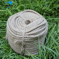 Corde de jute Matériau en fibre naturelle 3 brins 4 brins Corde torsadée Hard Lay 8mm 12mm 10mm 16mm Taille 100m pour l'emballage