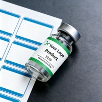 Étiquette personnalisée pour flacon de peptide haute adhérence 10 ml, 20 ml, 30 ml