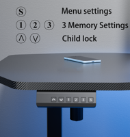 Bureau de jeu électrique réglable en hauteur ALINUNU pour salle de jeu, table debout avec lumières RGB et porte-gobelet