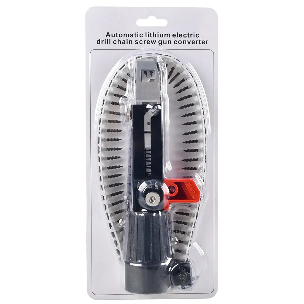 Adaptador automático para furadeira de serra, ferramenta elétrica para trabalhar madeira, acessório sem fio com 50 parafusos, para pistola de pregos