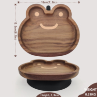 Houten/Bamboe Plank met Houtnerf, Zwarte Walnoot Kaasplank, Koffie- en Thee Servies, Fruitplateau, Feest- en Dinerborden