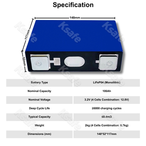 เซลล์ความจุสูงขายส่ง SVOLT 3.2V 106Ah 100Ah สำหรับรถยนต์และเรือ ราคาโรงงาน จัดส่งภายใน 7 วัน - Product Image 3