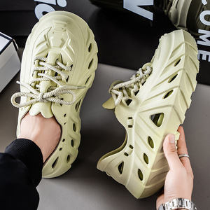 Sandalias tipo zueco EVA con puntera de acero, ligeras, con amortiguación, soporte de arco, transpirables, impermeables, para hombre y mujer, con correa de hebilla. - Product Image 2