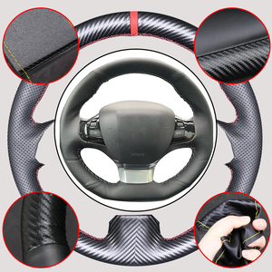 <span class=keywords><strong>Funda</strong></span> Deportiva para <span class=keywords><strong>Volante</strong></span> de Coche de Fibra de Carbono y Cuero de Microfibra de 3 Radios para <span class=keywords><strong>Peugeot</strong></span> <span class=keywords><strong>308</strong></span> 2014-2017 - Product Image 2