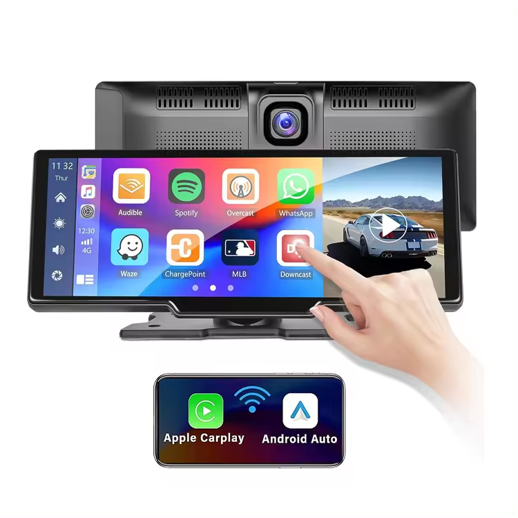 10.26 Inch Portable Wireless CarPlay Android Auto Car Stereo Auto Radio Car DVD Player Car Stereo FM