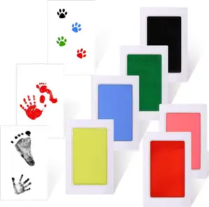 2024 Factory Price Imprint Hand And Foot Stamp Clean Dog Finger Ink Pad Essentials For Baby Dogs Paw Print Stamp