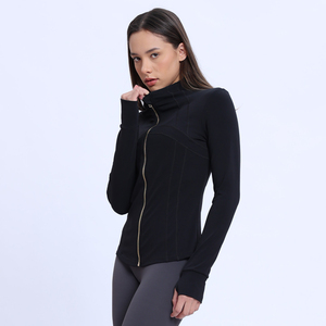Tops deportivos cálidos para mujer, chaqueta de yoga con protección contra el frío para actividades al aire libre - Product Image 5