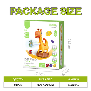 Juguete Educativo Lucky Toys, Proyector de Juegos de Aprendizaje para Niños, Proyección Eléctrica de Animales, Juego Multifuncional de Pintura de Jirafa - Product Image 4
