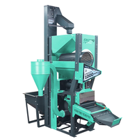 DAWN AGRO 6N2000 Moulin à riz commercial électrique 4-en-1 avec élévateur, capacité 1000 kg, faible taux de riz cassé