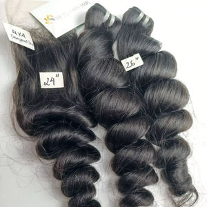 Extensiones de Cabello Humano Vietnamita Virgen de Alta Calidad, Doble Trama, Ondulado Suelto, Textura Natural Suave y Sedosa, Sin Enredos - Product Image 4