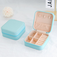 Boîte de rangement à bijoux portable, best-seller, élégante et compacte, mini étui de voyage pour boucles d'oreilles, bagues, colliers, bracelets, vente en gros