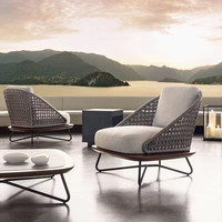 Mobilier d'extérieur de jardin populaire chaise en osier canapé jardin cour extérieure loisirs chaise d'extérieur