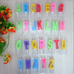 เทียนหลากสี A-Z สุขสันต์วันเกิดปักคำ<span class=keywords><strong>เค้ก</strong></span>ปาร์ตี้ - Product Image 1
