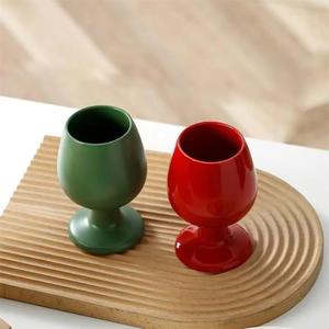 Copa <span class=keywords><strong>de</strong></span> Vino Creativa <span class=keywords><strong>para</strong></span> Bodas, Copa <span class=keywords><strong>de</strong></span> Vino <span class=keywords><strong>para</strong></span> Recién Casados, Copa <span class=keywords><strong>de</strong></span> Cerámica <span class=keywords><strong>de</strong></span> Estilo Chino con Base Alta <span class=keywords><strong>para</strong></span> Parejas, Copa Engrosada - Product Image 3