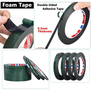 0.5mm Thick 10M Mobile Phone Repair Traceless LCD Curved Screen Dust Proof Durable Waterproof PE Foam Adhesive Tape Black - Product Image 5