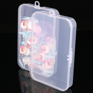 SUNSHING Clear Rectangular Flat Plastic Cosmetic <b>Box</b> Travel <b>Makeup</b> Organizer Nail Tool <b>Storage</b> Container Disposable Mask Case - Product Image 1