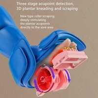 Nouvelle machine de massage des pieds électrique Shiatsu avec vibration, chauffage, rouleaux électriques, compression d'air pour les jambes et les mollets