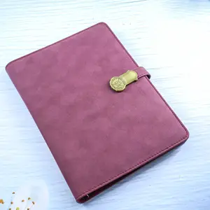 Fancy leaf binder bisnis custom diary binder 2024 diary a5 notebook buku sketsa notebook dapat disesuaikan notebook kulit