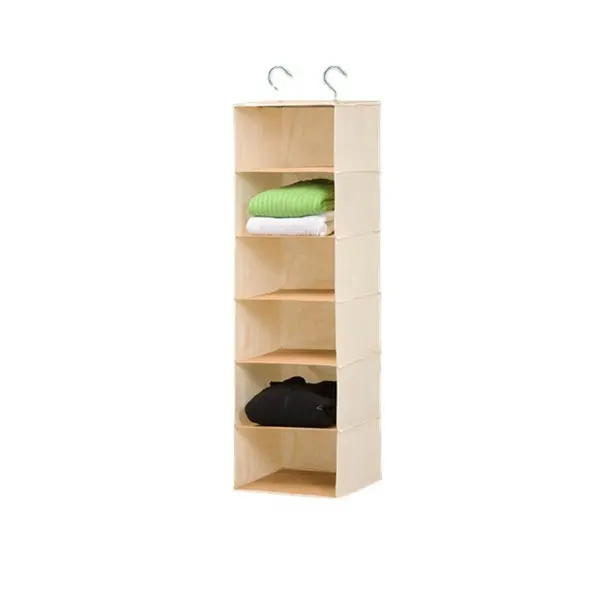 2023 Hangende Organizer 6 Plank Hangende Kast Organizer Opknoping Garderobe Opslag Organizer