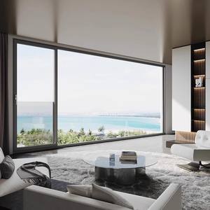Fenêtre latérale coulissante en alliage d'aluminium Système de pont cassé insonorisé Pression hermétique Balcon <span class=keywords><strong>baie</strong></span> <span class=keywords><strong>vitrée</strong></span> Fenêtre flottante - Product Image 1
