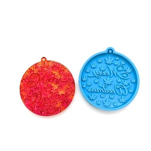 Resina <span class=keywords><strong>de</strong></span> cristal DIY SERIE <span class=keywords><strong>DE</strong></span> Navidad llavero colgantes decorativos múltiples moldes circulares <span class=keywords><strong>de</strong></span> silicona <span class=keywords><strong>de</strong></span> copo <span class=keywords><strong>de</strong></span> nieve en bolsa OPP - Product Image 4